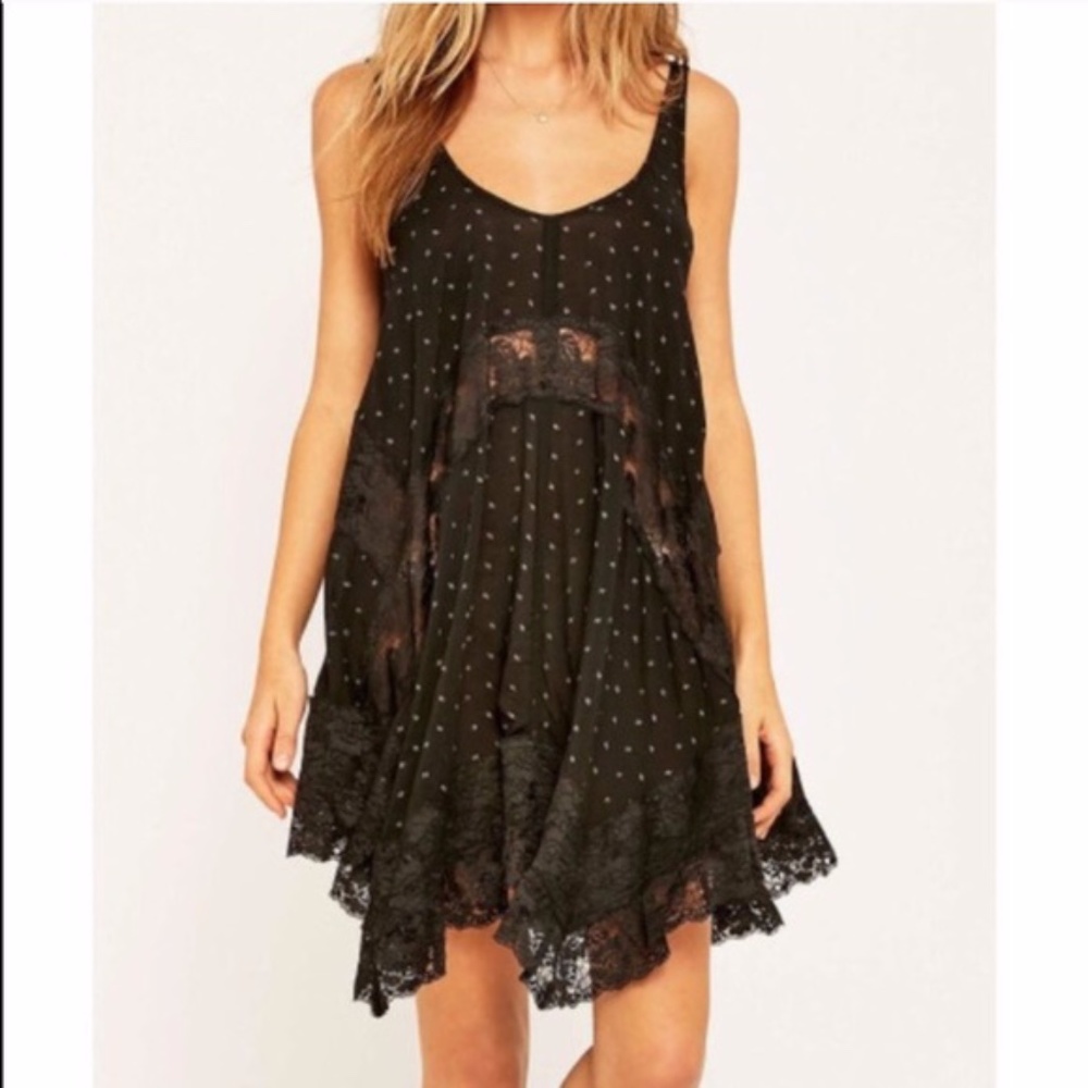 Free People black lace dress